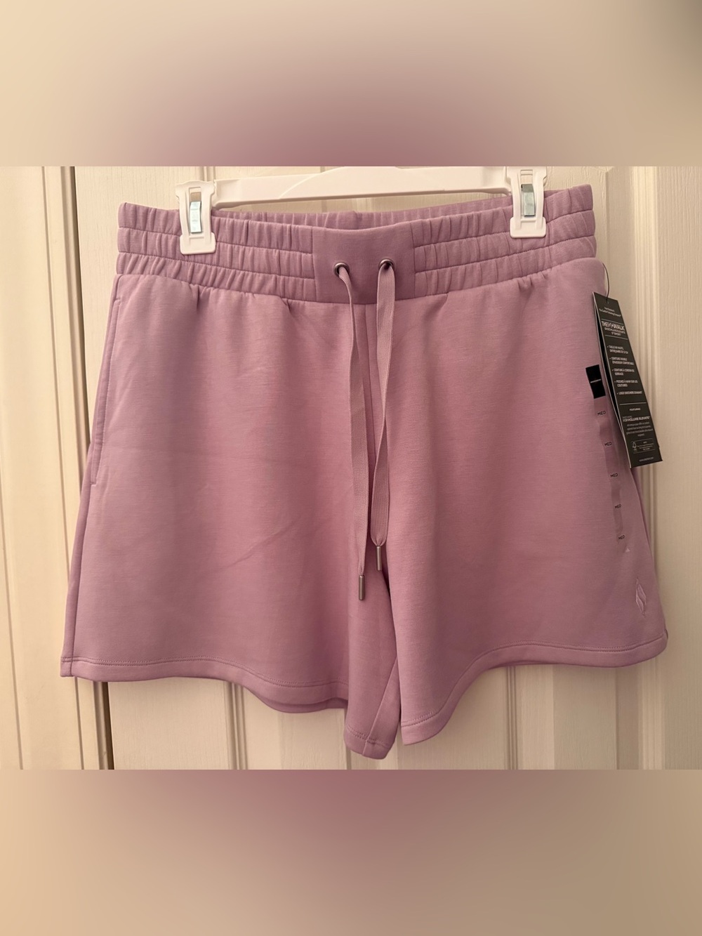 Skechers Women's Lavender Relaxed Drawstring Athletic Shorts